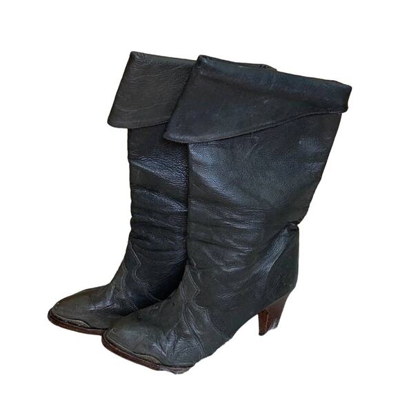 Zodiac USA Vintage Leather Cowboy Boots 8.5 - Picture 3 of 13